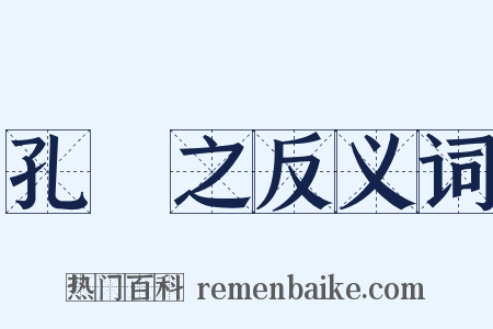 孔琇之反义词是什么意思的图片